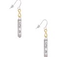 thumbnail image 1 of Delight Jewelry Silvertone Spin On Bar Gold Tone Infinity French Earrings, 1 of 4