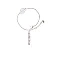 thumbnail image 1 of Delight Jewelry Silvertone Spin On Bar - Silvertone Leaf Delicate Bracelet, 6.25+1.75", 1 of 4