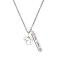 thumbnail image 1 of Delight Jewelry Silvertone Squirrel Silvertone Hope Anchors the Soul Bar Charm Necklace, 23", 1 of 4