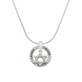 thumbnail image 1 of Delight Jewelry Silvertone Star Of David Laugh Ring Charm Necklace, 18", 1 of 4