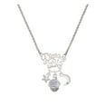 thumbnail image 1 of Delight Jewelry Silvertone Survivor with Pink Ribbon on White Spinners Silvertone Dream Big Pendant Necklace, 25", 1 of 4