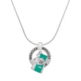 thumbnail image 1 of Delight Jewelry Silvertone Teal Camera Miracles Ring Charm Necklace, 18", 1 of 4