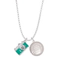 thumbnail image 1 of Delight Jewelry Silvertone Teal Camera To the World You are a Mother Locket Necklace, 1 of 4
