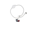 thumbnail image 1 of Delight Jewelry Silvertone Texas Flag - Ranger - Silvertone Leaf Delicate Bracelet, 6.25+1.75", 1 of 4