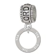 thumbnail image 1 of Delight Jewelry Silvertone Tia Eternity Ring Lord Guide Me Charm Bead, 1 of 4