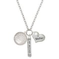 thumbnail image 1 of Delight Jewelry Silvertone To the World You are a Mother Round Locket Always My Mother Bar Zoe Necklace, 1 of 4