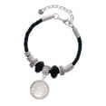 thumbnail image 1 of Delight Jewelry Silvertone To the World You are a Mother Round Locket Grandmother Celtic Knot Leather Bead Bracelet, 7"+2" Extender, 1 of 4