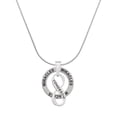 thumbnail image 1 of Delight Jewelry Silvertone Today Tomorrow Infinity Sign Miracles Ring Charm Necklace, 18", 1 of 4