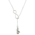 thumbnail image 1 of Delight Jewelry Silvertone Violin Silver tone Elegant Infinity Lariat Necklace, 1 of 4