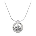thumbnail image 1 of Delight Jewelry Silvertone Volleyball - ''Spike It'' Joy Ring Charm Necklace, 18", 1 of 4