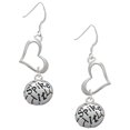 thumbnail image 1 of Delight Jewelry Silvertone Volleyball - ''Spike It'' Open Heart French Earrings, 1 of 4