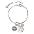 thumbnail image 1 of Delight Jewelry Silvertone Volleyball - ''Spike It'' Silvertone Discover Dream Explore Zoey Charm Bracelet, 6.5+2" Extender, 1 of 4
