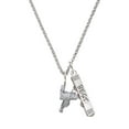 thumbnail image 1 of Delight Jewelry Silvertone Western Saddle Silvertone Best Friends Forever Bar Charm Necklace, 23", 1 of 4