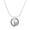 thumbnail image 1 of Delight Jewelry Silvertone Western Saddle Silvertone Grandmother Ring Charm Necklace, 18", 1 of 4