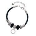 thumbnail image 1 of Delight Jewelry Silvertone You Are More Loved Infinity Ring Lil Sister Celtic Knot Leather Bead Bracelet, 7"+2" Extender, 1 of 4