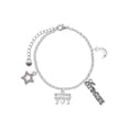 thumbnail image 1 of Delight Jewelry Slots with Heart and Lucky 7s Silvertone Dream Big Charm Bracelet, 7.5+2" Extender, 1 of 4