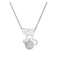thumbnail image 1 of Delight Jewelry Stainless Steel Disc Angels Wear Scrubs Silvertone Dream Big Pendant Necklace, 25", 1 of 4