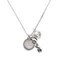 thumbnail image 1 of Delight Jewelry Stainless Steel Disc Sisters are Best Friends Forever - Love and Lock Charm Necklace, 18"+1", 1 of 4