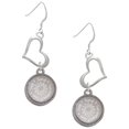 thumbnail image 1 of Delight Jewelry Stainless Steel Disc Sun Sea Sand Serenity Open Heart French Earrings, 1 of 4