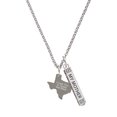 thumbnail image 1 of Delight Jewelry Stainless Steel I Love You to Texas - Silvertone Always My Mother Bar Charm Necklace, 23", 1 of 4