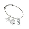 thumbnail image 1 of Delight Jewelry Stainless Steel Infinity Sign - Silvertone Let Things Go Tree Charm Bangle Bracelet, 1 of 4