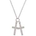 thumbnail image 1 of Delight Jewelry Stainless Steel Jeremiah 31:3 - Everlasting Love Engraved Cross - I Have Plans for You Engraved Cross Zoey Necklace, 28", 1 of 4