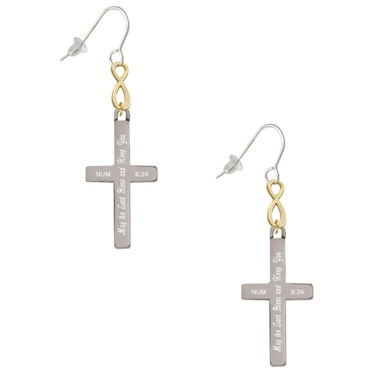 Blessed Cross Gold Earrings Blessed Cross Gold Earrings