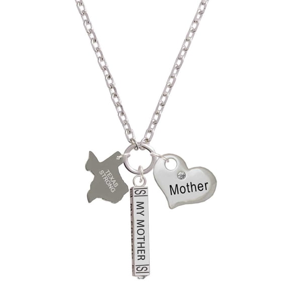Delight Jewelry Stainless Steel Texas Strong - Always My Mother Bar Zoe Necklace