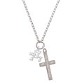 thumbnail image 1 of Delight Jewelry Three Lucky 7s I Set You Apart Engraved Cross Zoey Necklace, 28", 1 of 4