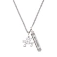 thumbnail image 1 of Delight Jewelry Three Lucky 7s Silvertone Always My Sister Bar Charm Necklace, 23", 1 of 4