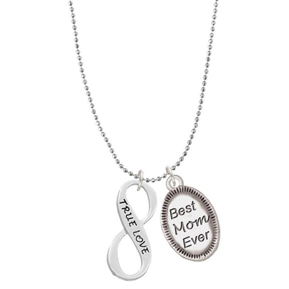 Delight Jewelry True Love Infinity Sign Best Mom Ever Charm Necklace