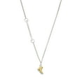 thumbnail image 1 of Delight Jewelry Two-tone 3-D Ice Skate - Silvertone Class of 2026 Delicate Bar Necklace, 18.75", 1 of 4