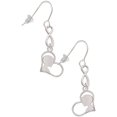 thumbnail image 1 of Delight Jewelry Two-tone Boy Silhouette in Heart Silver tone Infinity French Earrings, 1 of 4