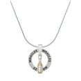 thumbnail image 1 of Delight Jewelry Two-tone Champagne Bottle Miracles Ring Charm Necklace, 18", 1 of 4