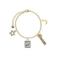 thumbnail image 1 of Delight Jewelry Two-tone Shadow Box ''Faith'' with Cross Goldtone Dream Big Charm Bracelet, 7.5+2" Extender, 1 of 4