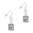 thumbnail image 1 of Delight Jewelry Two-tone Shadow Box ''Faith'' with Cross Silvertone Leaf French Earrings, 1 of 5
