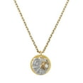 thumbnail image 1 of Delight Jewelry Two-tone Spider Web Heart with Crystal Spider - Goldtone Class of 2026 Affirmation Ring Necklace, 23", 1 of 4