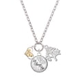 thumbnail image 1 of Delight Jewelry Two-tone Squirrel in Heart - Let Things Go Fall Zoey Charm Necklace, 28", 1 of 4