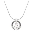 thumbnail image 1 of Delight Jewelry White Easter Egg with Clear Crystal Dots Miracles Ring Charm Necklace, 18", 1 of 4