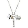 thumbnail image 1 of Delight Jewelry Zebra Print Heart with Nurse Hat Always My Mother Bar Zoe Necklace, 1 of 4