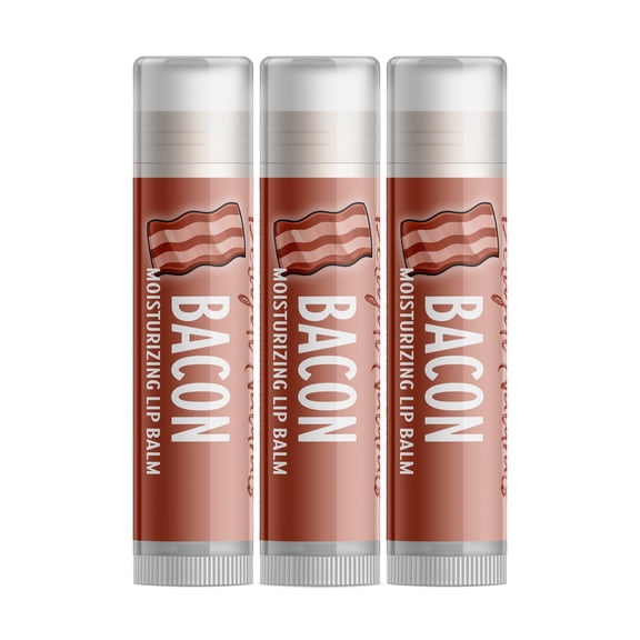 Delight Naturals Bacon Lip Balm - 3 Pack
