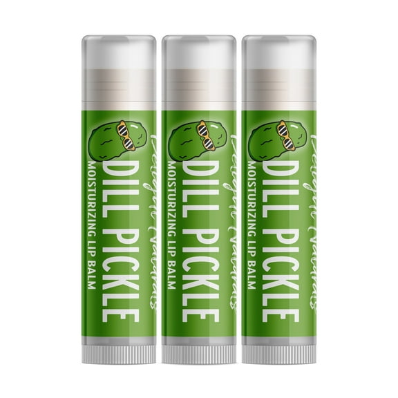 Delight Naturals Dill Pickle Lip Balm - 3 Pack