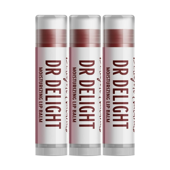 Delight Naturals Dr Delight Tinted Lip Balm - 3 Pack