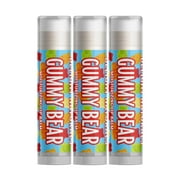 Delight Naturals Gummy Bear Lip Balm - 3 Pack