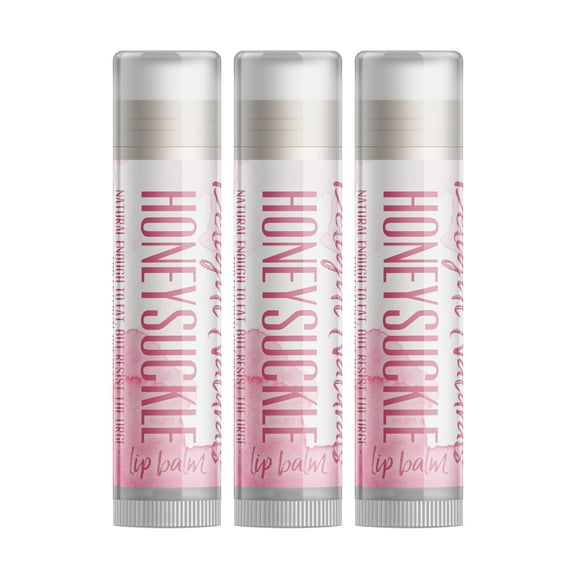 Delight Naturals Honeysuckle Lip Balm - 3 Pack