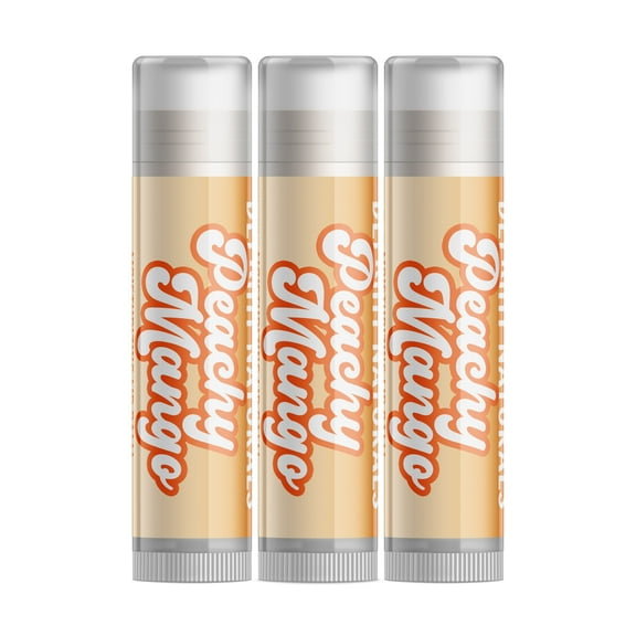 Delight Naturals Peachy Mango Lip Balm - 3 Pack