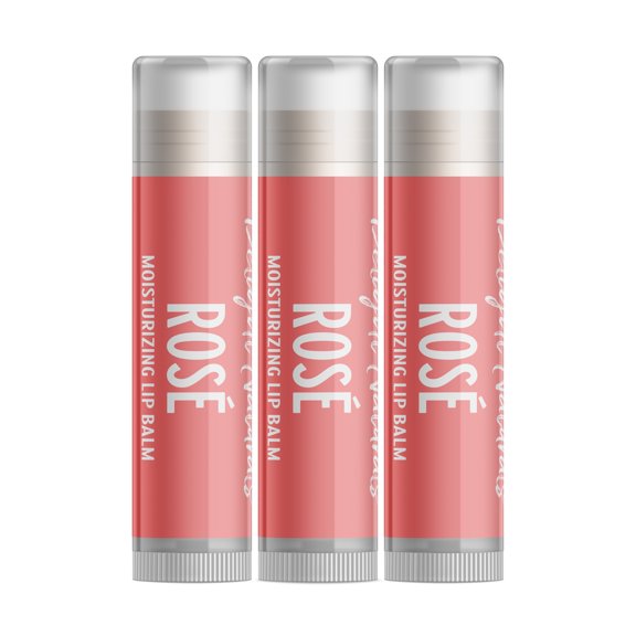 Delight Naturals Ros Wine Lip Balm - 3 Pack