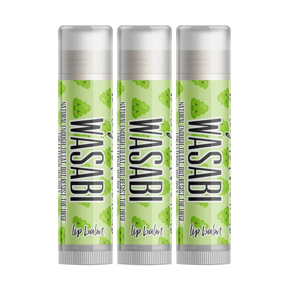 Delight Naturals Wasabi Lip Balm - 3 Pack