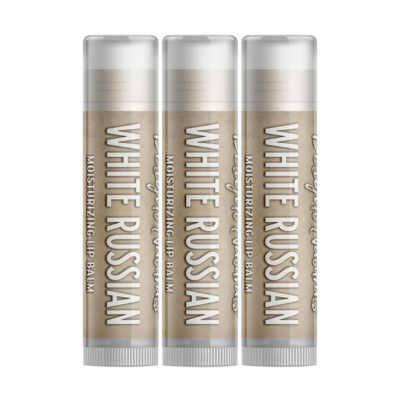 Delight Naturals White Russian Cocktail Lip Balm - 3 Pack