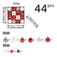 thumbnail image 1 of Delightful 44Pcs Multi-Size Christmas Tree Decoration Ball Set For Xmas Party, 1 of 7